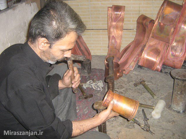 مس زنجان - مسگری زنجان - ظروف مسی
