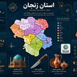 zanjan infographic اینفوگرافیک زنجان جمعیت زنجان