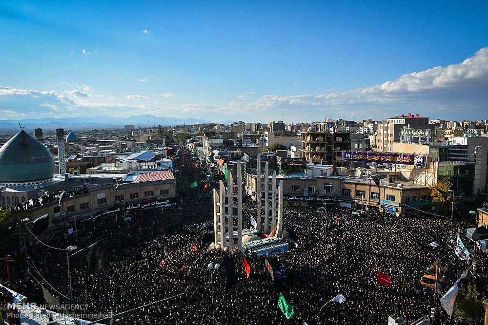دسته حسینیه اعظم زنجان - محرم در زنجان